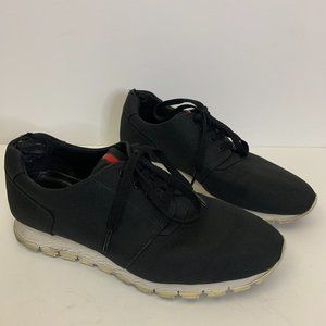 Prada Mens Size 9 Fabric Sneaker Black 100% Authentic
